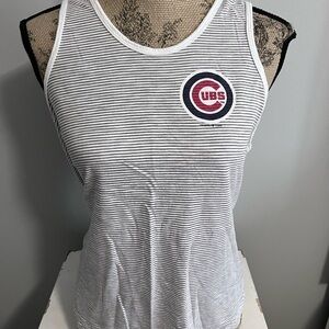 Cubs Striped Tank Top - Black and White